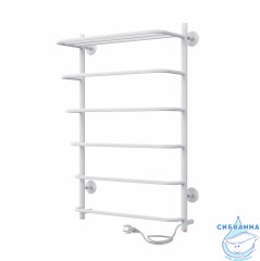 Полотенцесушитель электрический Indigo Hit с полкой П5 50х80 белый матовый (с возможностью скрытого подключения, подключение R/L)