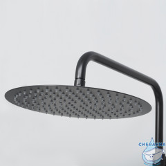 Душевая система Wasserkraft A28801 Thermo 300 1 режим (черный матовый)