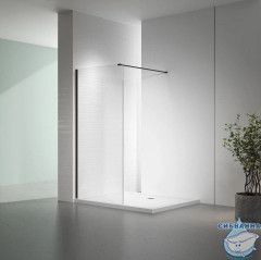 Walk-in Veconi Korato 70 профиль черный, стекло прозрачное KR72B-70-01-C7