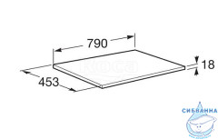 Столешница Roca Ona 80 A857618513