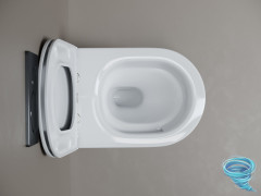 Унитаз подвесной безободковый Ceramicanova Whirl CN11007T с сиденьем быстросъемным Soft Close (микролифт)