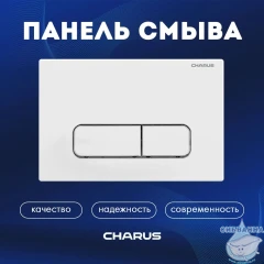 Кнопка смыва Charus Elegia FP.320.12.01 белый матовый