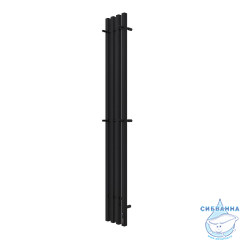 Полотенцесушитель электрический Terminus Кватро 21х160 квадратный (с возможностью скрытого подключения) (черный муар)