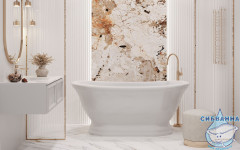 Ванна из литьевого мрамора Esse Kalimantan 170x87