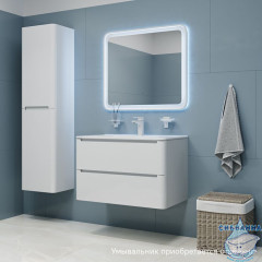 Тумба подвесная, белый, 80 см, Edifice,  IDDIS, EDI80W0i95. Подходит умывальник 0108000i28