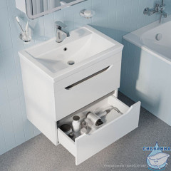 Тумба подвесная, 60 см, белый, Sky, IDDIS, SKY60W0i95 подходит умыв. 4076000i28