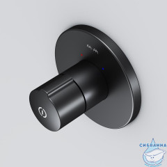 Встраиваемый смеситель для душа AM.PM X-Joy TouchReel F85A65722 (черный матовый)