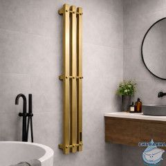 Полотенцесушитель электрический Calypso Deimos 3 15х120 (брашированное золото)