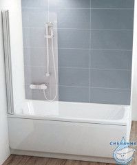 Шторка для ванны Ravak CVS1 80 профиль хром, стекло прозрачное, левая