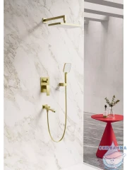 Душевая система Raglo 340 1 режим R01.27.03 (сатин золотой)