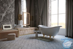 Ванна из литьевого мрамора Esse Rodos 195x91