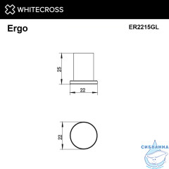 Крючок WHITECROSS Ergo ER2215GL (золото)