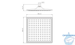  Верхний душ Lemark LM8036C 25 см