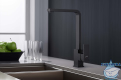 Смеситель для кухни Aquatek Либра AQ1680MB (черный матовый)