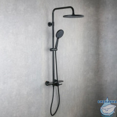 Душевая система Gappo G2495-96 250 1 режим (черный матовый)