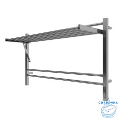 Полотенцесушитель электрический Terminus Горизонт П8 100х60 (с возможностью скрытого подключения, подключение справа) (хром)