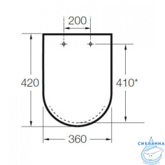 Сиденье для унитаза Roca Hall 801620004 