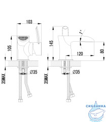 Смеситель для раковины Lemark Atlantiss LM3246C (без донного клапана)