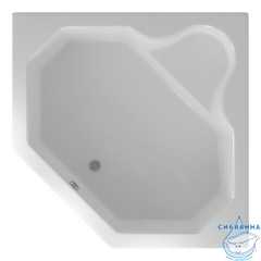 Акриловая ванна Aquatek Лира 150х150 с каркасом