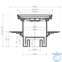 Дренажный трап для душа Pestan Confluo Standard 13000097
