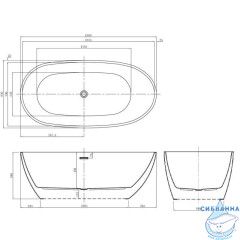 Акриловая ванна Azario Leeds 169x84