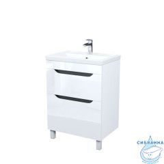 Тумба с умывальником, напольная, 60 см, белый, Ray, IDDIS, RAY60WFi95K подходит умыв. 4076000i28
