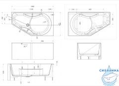 Акриловая ванна ABBER AB9505 R белая