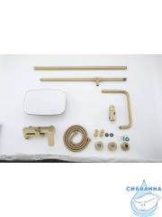 Душевая система Gappo G2448-3 230 1 режим (сатин золотой)