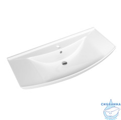 Тумба напольная Aqwella Барселона 105 белый глянец с раковиной Стиль 105