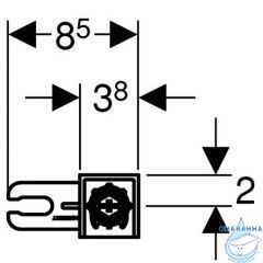 Комплект крепления к стене Geberit Duofix 111.815.00.1 для инсталляций