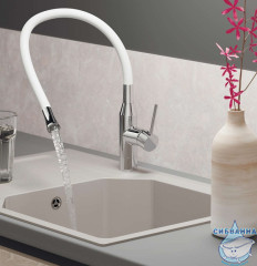 Смеситель для кухни Omoikiri Yatomi 4994250 (хром/белый)