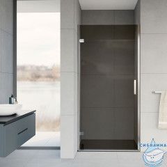 Дверь в нишу Vincea Flex 90 профиль хром, стекло тонированное VDP-1F900CG