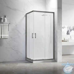 Душевое ограждение Veconi Rovigo 120x90 профиль оружейная сталь, стекло прозракчное RV27GM-12090-01-C8 (без поддона)