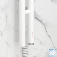 Полотенцесушитель электрический Сунержа Нюанс 3.0 120 (с возможностью скрытого подключения, подключение справа) (белый матовый)