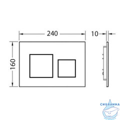 Кнопка смыва Calypso Beta CS5MB (черный матовый)