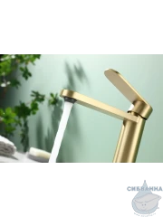 Смеситель для раковины Raglo R10.10.03 (сатин золотой)