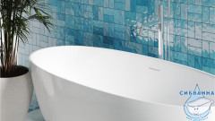 Ванна из искусственного камня Salini Alda 170x80 (материал S-Sense, белый глянцевый)