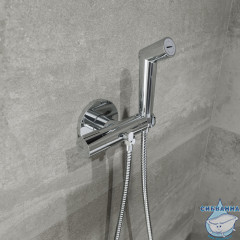 Встраиваемый смеситель с гигиеническим душем Iddis Axes AXESBR0i08 (хром)