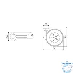 Мыльница Iddis Male MALSSG0i42