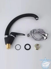 Смеситель кухни Frap F4113-7 (черный матовый)