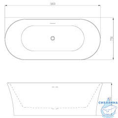 Акриловая ванна Azario Engels 180х75
