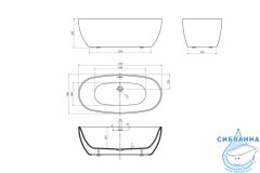 Акриловая ванна Abber 170х80 AB9265-1.7 белая