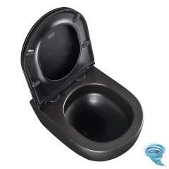 Унитаз подвесной безободковый Lemark Glazer 9612004 с сиденьем быстросъемным Soft Close (микролифт)