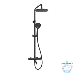 Душевая система Wasserkraft 230 1 режим A288.077.078.BM Thermo (черный матовый)