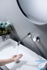 Смеситель для раковины встраиваемый Timo Saona 2372/00SM (без донного клапана) (хром)