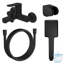 Смеситель для ванны Azario Elvis AZ-WWK238155PA (черный матовый)