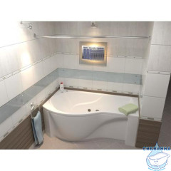 Акриловая ванна Bas Капри 170х95 L с ножками