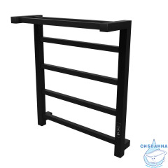 Полотенцесушитель электрический Toni Arti Formia pulsante 5П 500x600 черный матовый