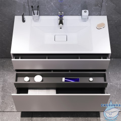 Тумба под раковину Am.Pm Inspire 2.0 100 M50AFHX1003EGM элегантный серый матовый