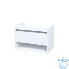 Тумба подвесная, с нишей, 80 см, белый, Zodiac X, IDDIS, ZDX80WNi95 подходит умыв. 4078000i28